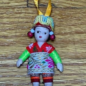 Handmade Ethnic Multicolor Doll Charm Keychain